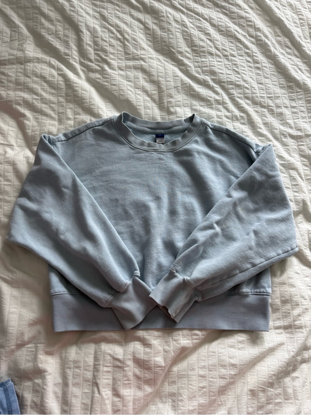 Womenโs Crewneck Sweatshirt in Light Blue